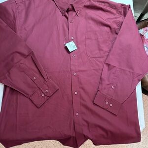 Men's Maroon Shirt Size‎ 3XL NEW